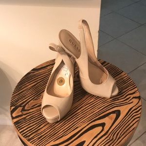 Guess paten leather heels     Worn about 6 times
